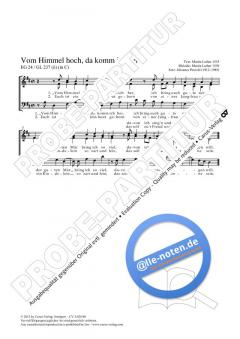 Vom Himmel hoch, da komm ich her D-Dur (Martin Luther) 