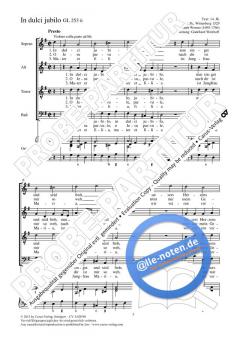 In dulci jubilo (Nun singet und seid froh) G-Dur (Gregor Joseph Werner) 