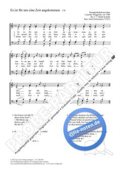 Es ist für uns eine Zeit angekommen F-Dur von Josef Estermann (Download) 