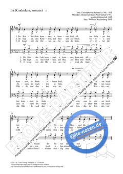 Ihr Kinderlein, kommet D-Dur von Johann Abraham Peter Schulz (Download) 