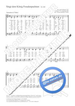 Singt dem König Freudenpsalmen F-Dur (2012) von Thomas Kladeck (Download) 