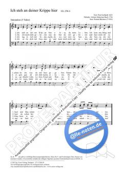 Ich steh an deiner Krippe hier a-Moll von Roland Büchner (Download) 