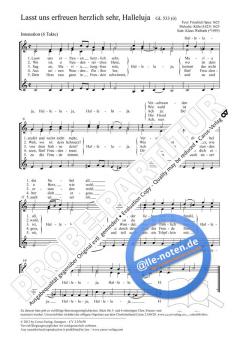 Lasst uns erfreuen herzlich sehr, Halleluja C-Dur von Klaus Wallrath (Download) 