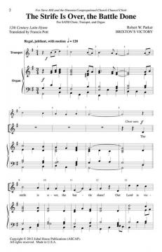 The Strife Is Over, The Battle Done von Robert Parker (Download) 