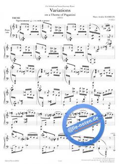 Variations on a Theme of Paganini von Marc-André Hamelin 