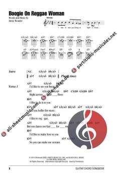 Guitar Chord Songbook von Stevie Wonder 