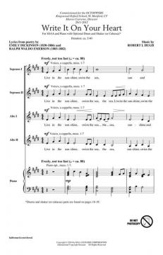 Write It On Your Heart von Emily Dickinson (Download) 