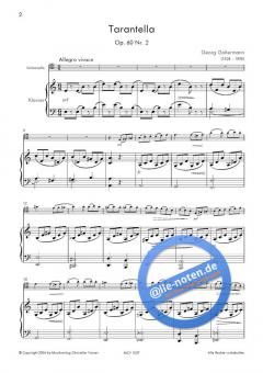 Tarantella für Cello und Klavier von Georg Goltermann im Alle Noten Shop kaufen