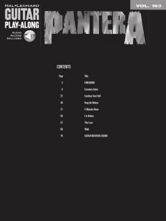 Guitar Play-Along Vol. 163: Pantera von Pantera 