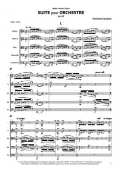 Suite pour orchestre à cordes op. 42 von Florentine Mulsant 