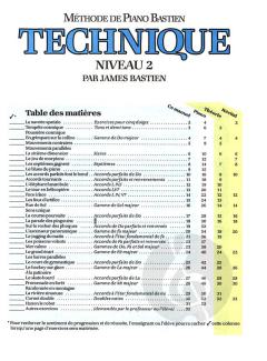 Méthode de Piano Bastien: Technique, Niveau 2 