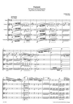 Fantasie B-Dur für Fagott und Streichquartett (Friedrich Berr) 