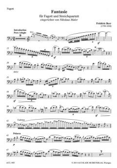 Fantasie B-Dur für Fagott und Streichquartett (Friedrich Berr) 