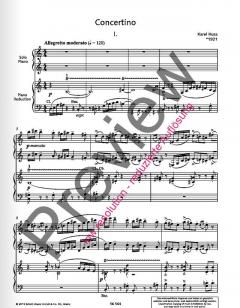Concertino op. 10 von Karel Husa 