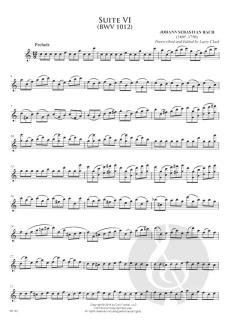 Six Cello Suites for Saxophone von Johann Sebastian Bach 