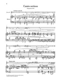 Canto serioso von Carl Nielsen für Horn und Klavier (Urtext)