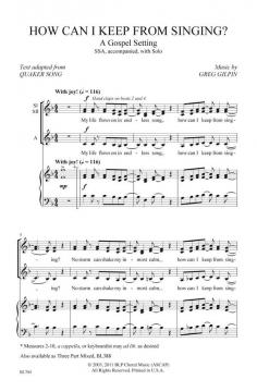 How Can I Keep From Singing 