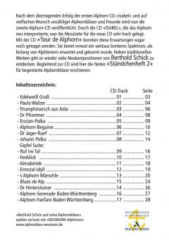 Ständchenheft 2 'Berthold Schick und seine Alphornbläser' für Alphorn-Ensemble
