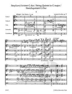 Streichquintett G-Dur op. 77 von Antonín Dvorák im Alle Noten Shop kaufen