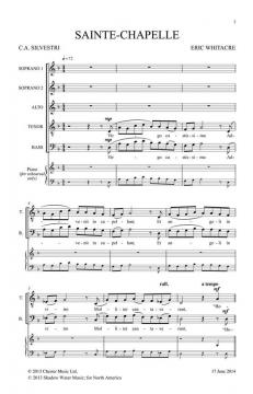 Sainte-Chapelle von Eric Whitacre (Download) 