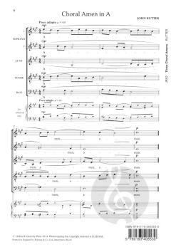 Three Choral Amens (John Rutter) 