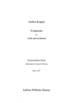 Concerto For Viola And Orchestra von Anders Koppel im Alle Noten Shop kaufen