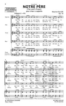 Notre Père Op. 14 (The Lord's Prayer) (Maurice Durufle) 