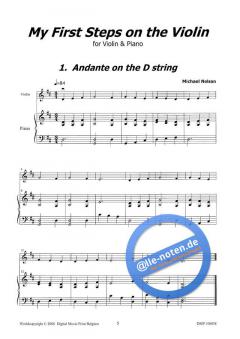 My First Steps On The Violin von Mike Nelson im Alle Noten Shop kaufen