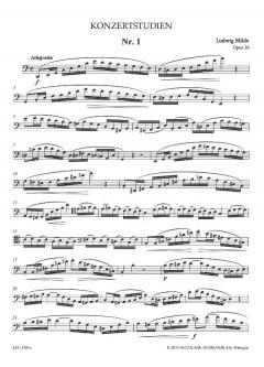 50 Konzertstudien op. 26 - Heft 1 (Nr. 1-25) (Ludwig Milde) 