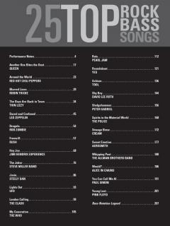 25 Top Rock Bass Songs 