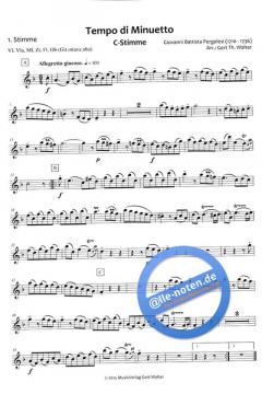 Tempo di Minuetto von Giovanni Battista Pergolesi (Download) 