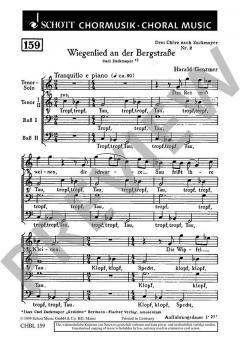Wiegenlied an der Bergstraße Tropf, tropf, Tau von Harald Genzmer 