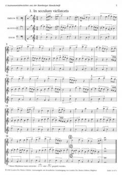 6 Instrumentalmotetten aus der Bamberger Handschrift 
