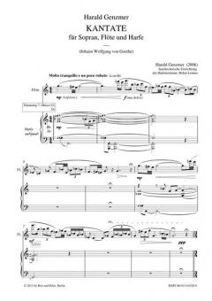 Kantate für Sopran, Flöte und Harfe GeWV 94 (Harald Genzmer) 