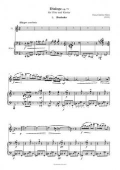 Dialoge op. 73 von Hans-Günther Allers für Flöte und Klavier im Alle Noten Shop kaufen (Stimmensatz)