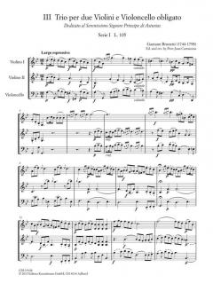 6 Trios Serie I, Heft 3 von Gaetano Brunetti 