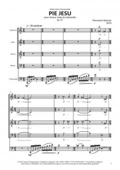 Pie Jesu op. 51, 2014 (Florentine Mulsant) 