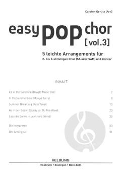 Easy Pop Chor Vol. 3 - Sommerhits 
