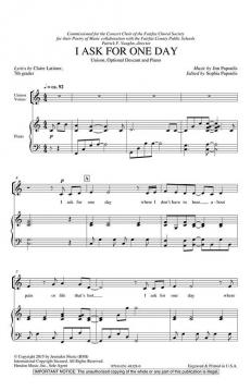 I Ask For One Day (Jim Papoulis) 