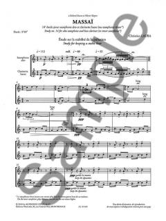 Lauba Massai 14e Etude Duo avec Saxophone für Holzbläser Duo im Alle Noten Shop kaufen