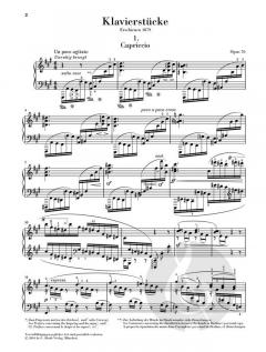 Klavierstücke von Johannes Brahms im Alle Noten Shop kaufen - HN564