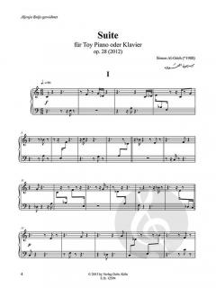 Suite op. 28 von Simon Al-Odeh für Toy Piano (oder Klavier) (2012) im Alle Noten Shop kaufen