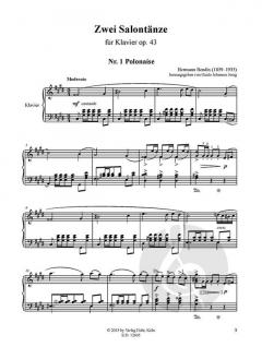 Zwei Salontänze op. 43 von Hermann Bendix für Klavier (Polonaise - Mazurka) im Alle Noten Shop kaufen