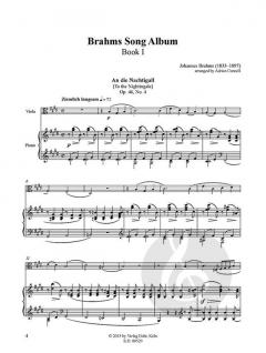 Brahms Song Album I für Viola und Klavier im Alle Noten Shop kaufen