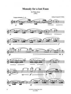 Monody for a lost Faun von Adrian Connell für Flöte solo (1985) im Alle Noten Shop kaufen
