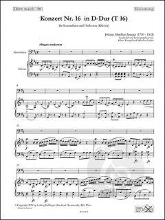 Konzert Nr. 16 D-Dur (T16) von Johann Matthias Sperger für Kontrabass und Orchester im Alle Noten Shop kaufen