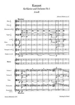 Klavierkonzert Nr. 1 d-moll op. 15 von Johannes Brahms 