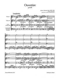 Ouvertüre (Suite) in g-Moll von Johann Sebastian Bach 