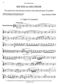 Recipes (Alan Bullard) 