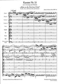 Allein zu dir, Herr Jesu Christ von Johann Sebastian Bach 